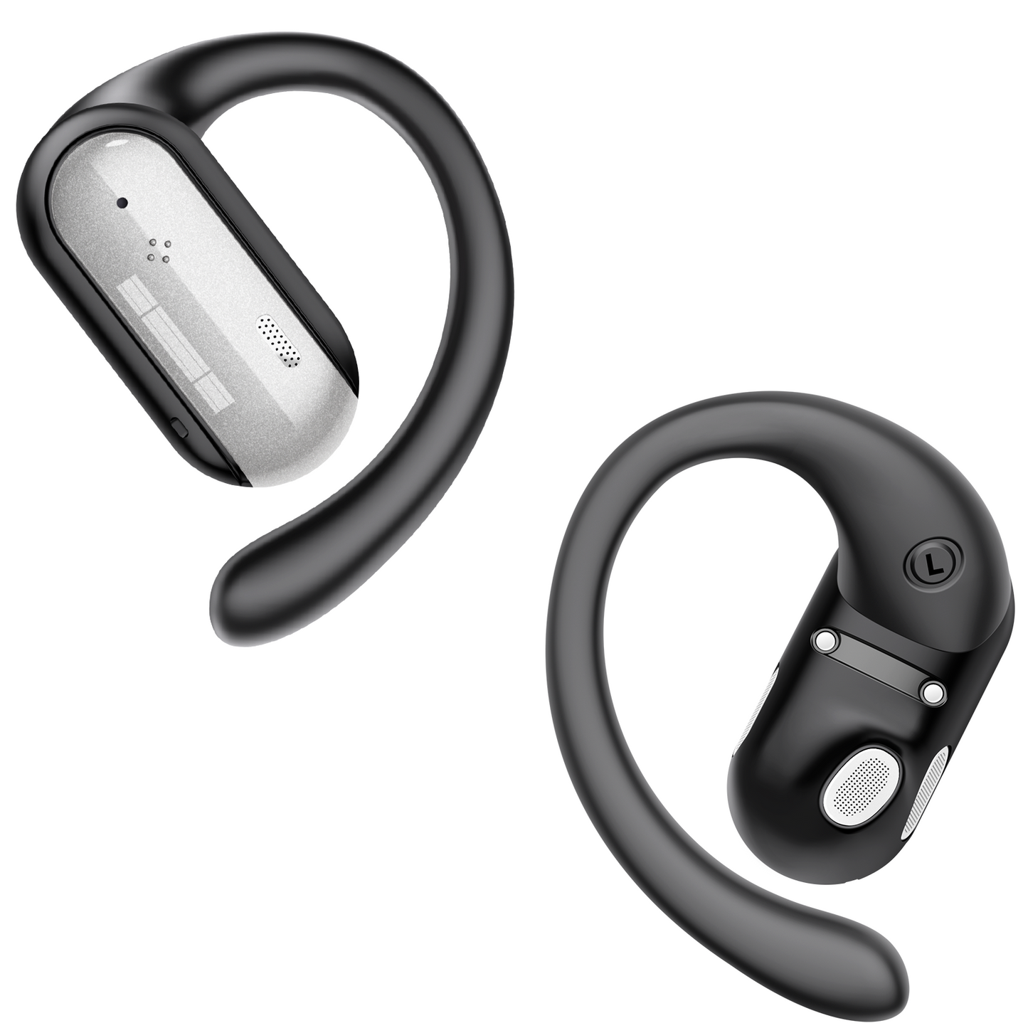 AI Translation Earbuds Real Time 164 Languages Translator Ear Buds Audifonos Traductores Inglés Español 4-in-1 Wireless Headphones Bluetooth Earphones for Travel Business Meeting Learning Black