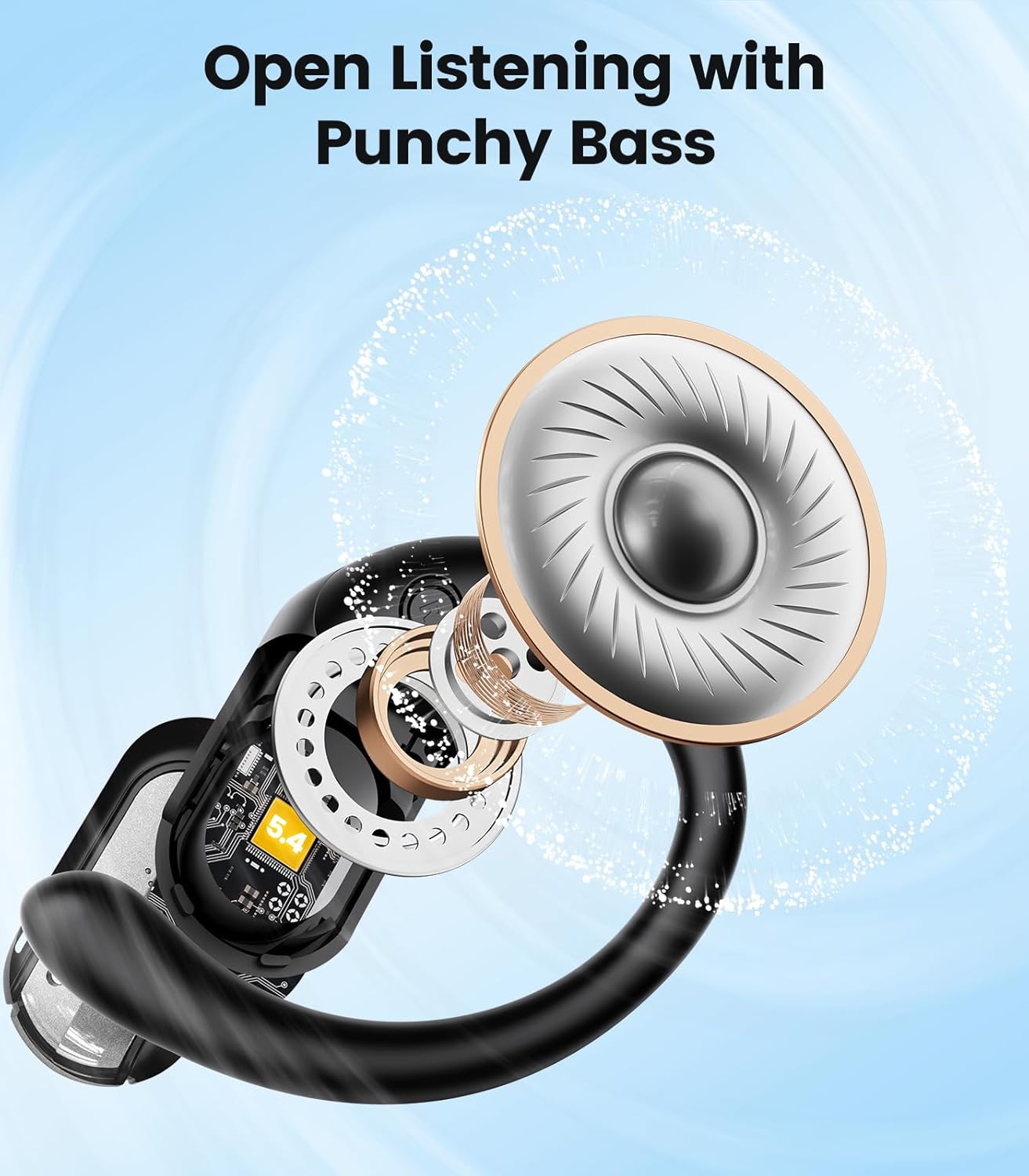 AI Translation Earbuds Real Time 164 Languages Translator Ear Buds Audifonos Traductores Inglés Español 4-in-1 Wireless Headphones Bluetooth Earphones for Travel Business Meeting Learning Black