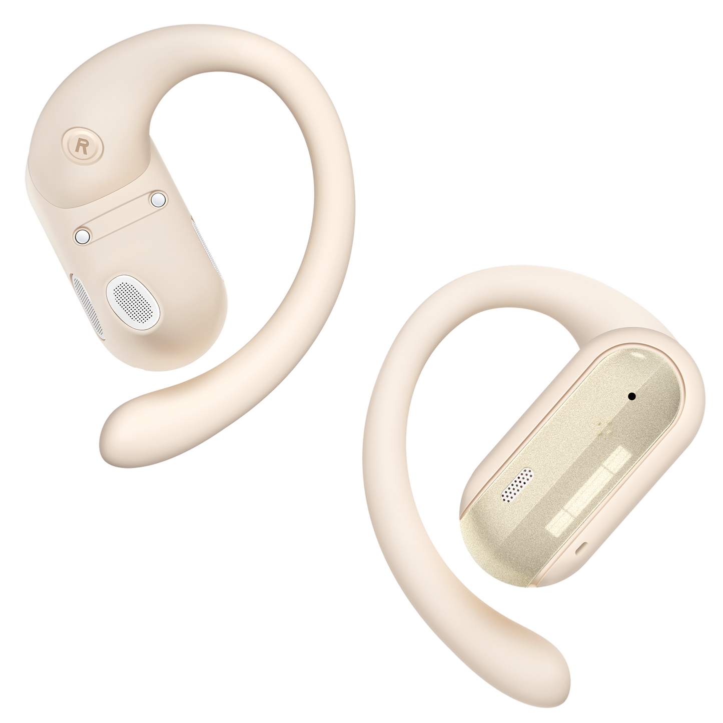 AI Translation Earbuds Real Time 164 Languages Translator Ear Buds Audifonos Traductores Inglés Español 4-in-1 Wireless Headphones Bluetooth Earphones for Travel Business Meeting Learning Beige